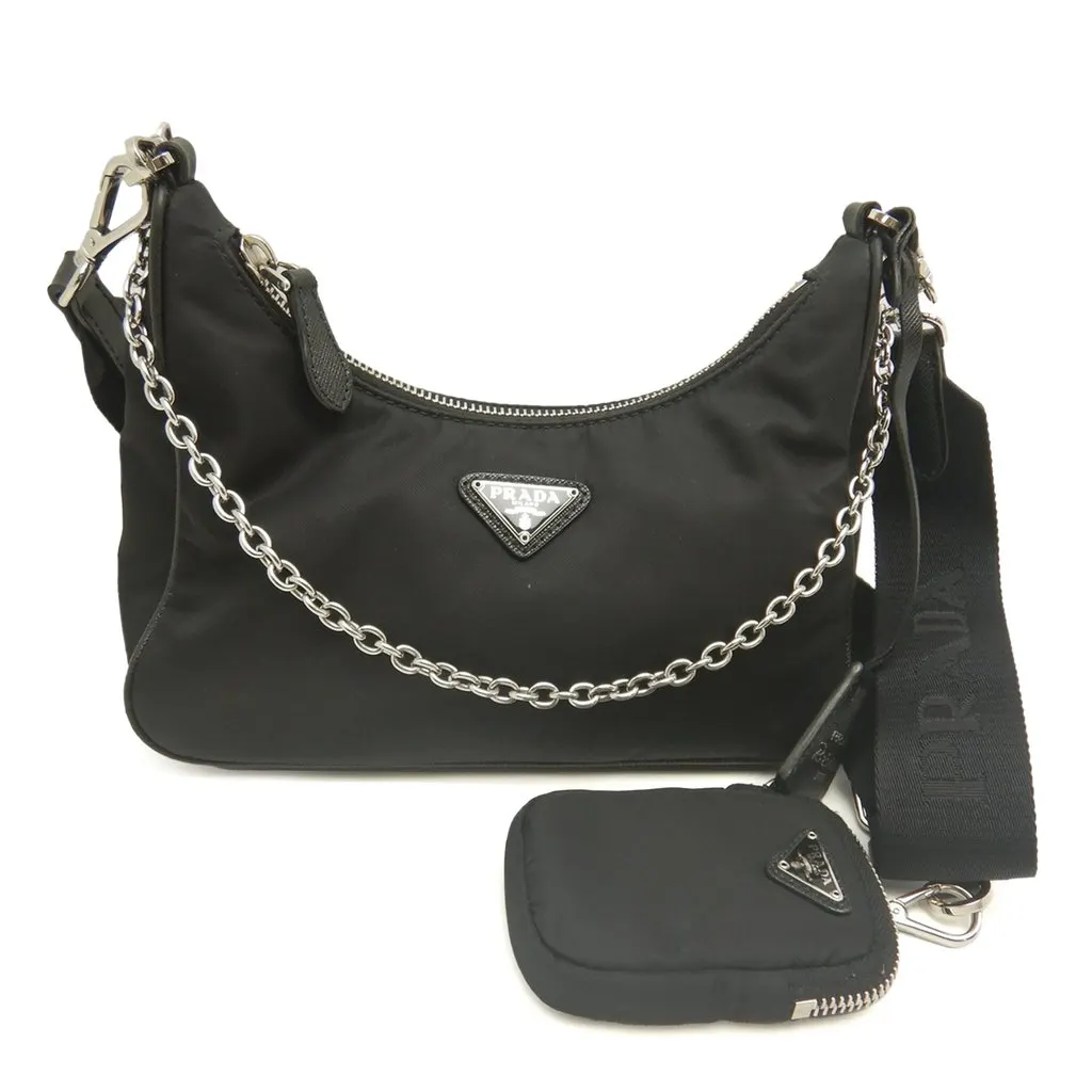 Prada Saffiano Trimmed Re Nylon Re Edition 2005 Satchel