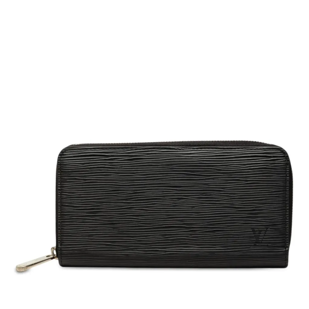 Louis Vuitton Epi Zippy Long Wallet Black Leather Very good - Front View