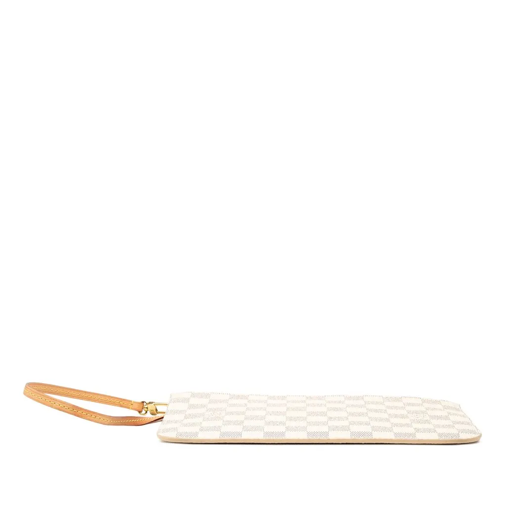 Louis Vuitton Damier Azur Neverfull Pochette White Very good - Inside View