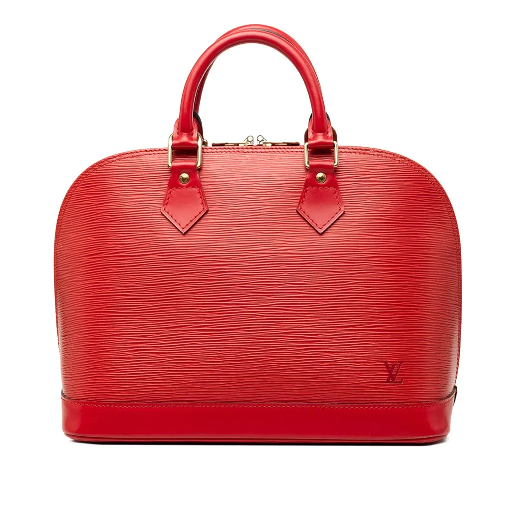 Louis Vuitton Epi Alma PM Red Leather Good - Front View