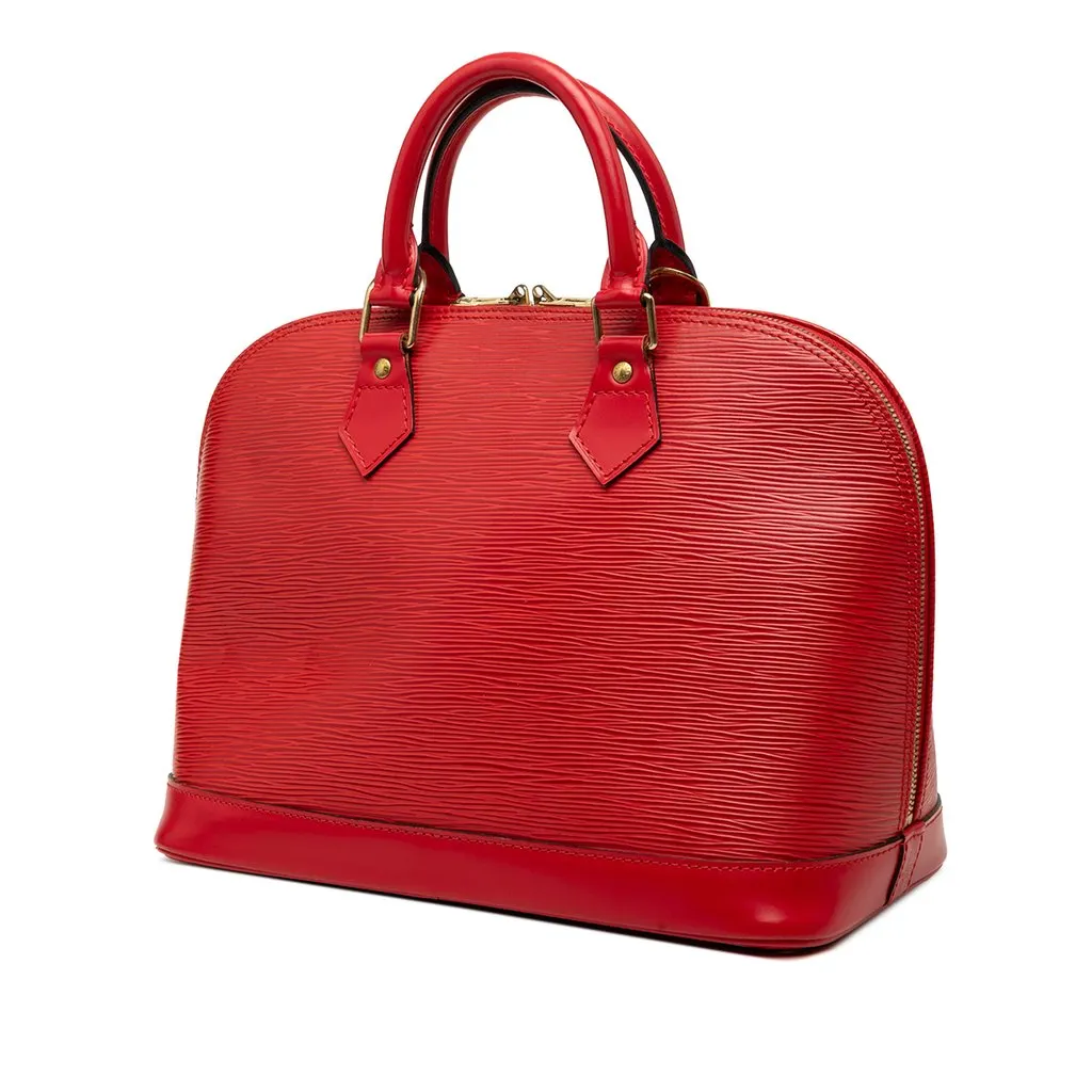 Louis Vuitton Epi Alma PM Red Leather Good - Back View