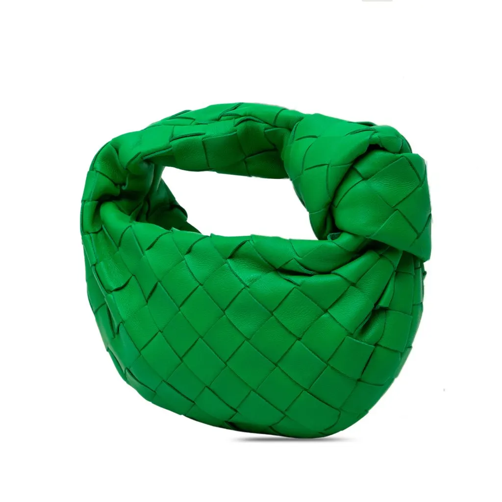 Bottega Veneta Candy Nappa Intrecciato Jodie Green Leather Very good - Back View
