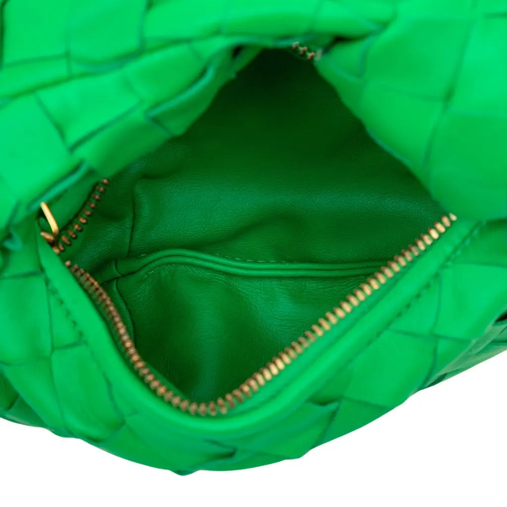 Bottega Veneta Candy Nappa Intrecciato Jodie Green Leather Very good - Model View