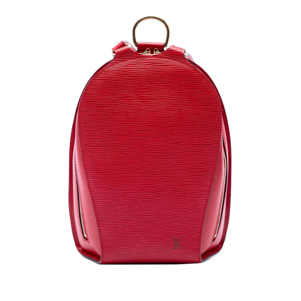 Louis Vuitton Epi Mabillon Red Leather Very good - Front View