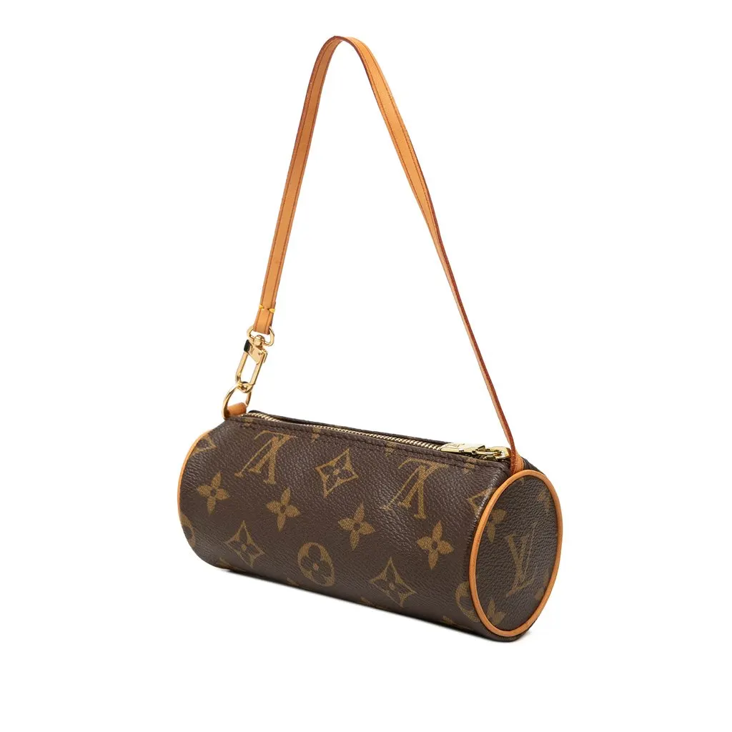 Louis Vuitton Monogram Papillon Pochette Brown Canvas Very good - Back View