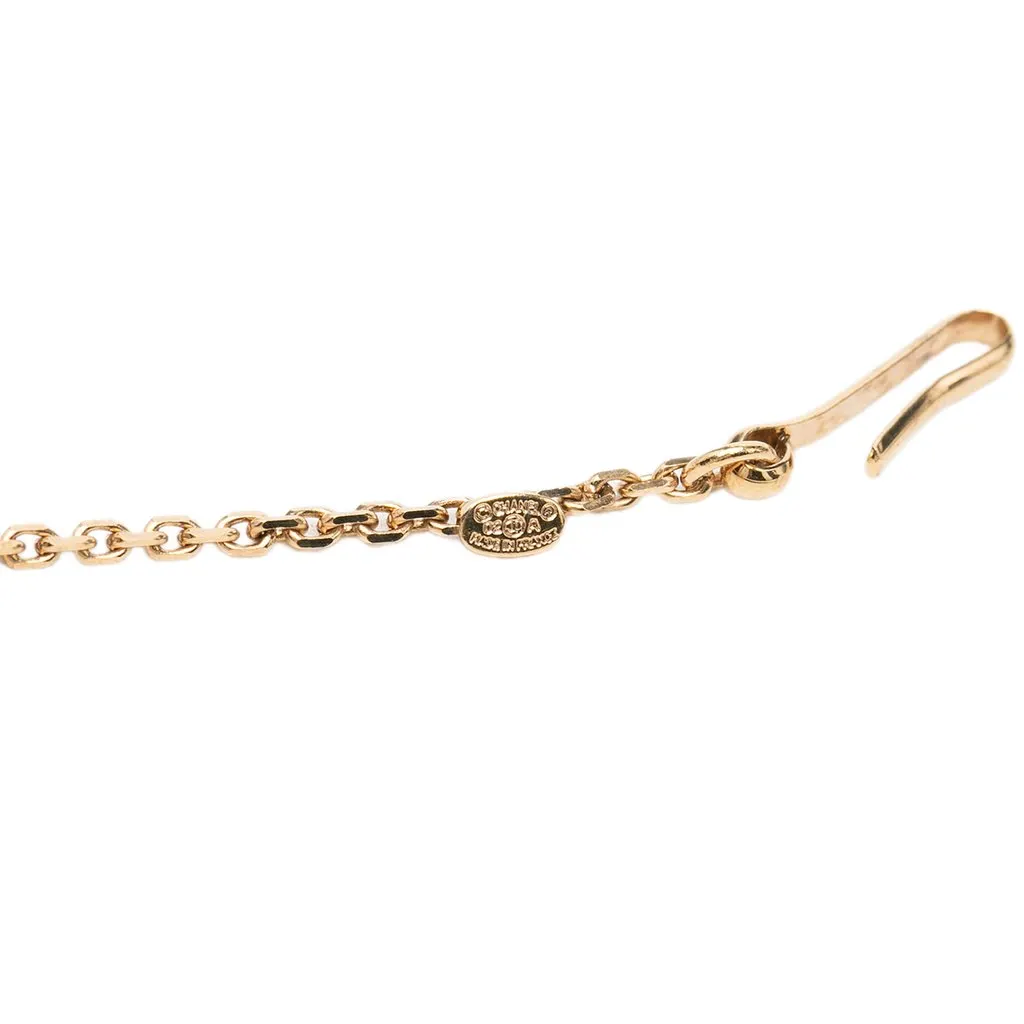 Chanel CC Gold Plated Bicolor Acrylic Ball Pendant Necklace Gold Metal Very good - Box View