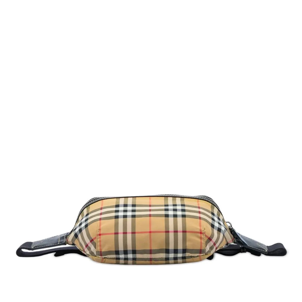Burberry Medium House Check Nylon Sonny Belt Bag Beige Very good - Inside View
