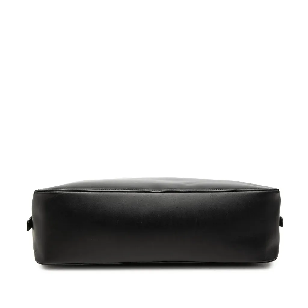 Burberry Nova Check Canvas Trimmed Leather Handbag Black Leather Very good - Inside View
