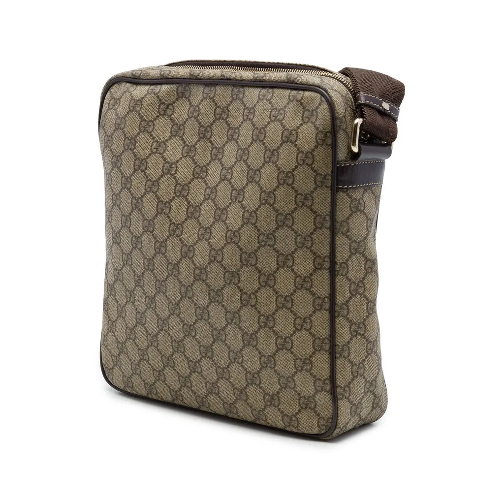 Gucci GG Supreme Crossbody Beige Canvas Very good - Back View
