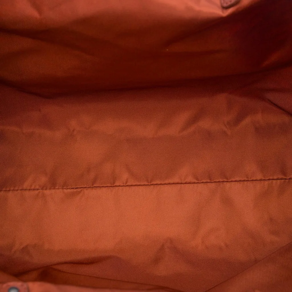 Bottega Veneta Nylon Intrecciolusion Tote Brown Very good - Model View