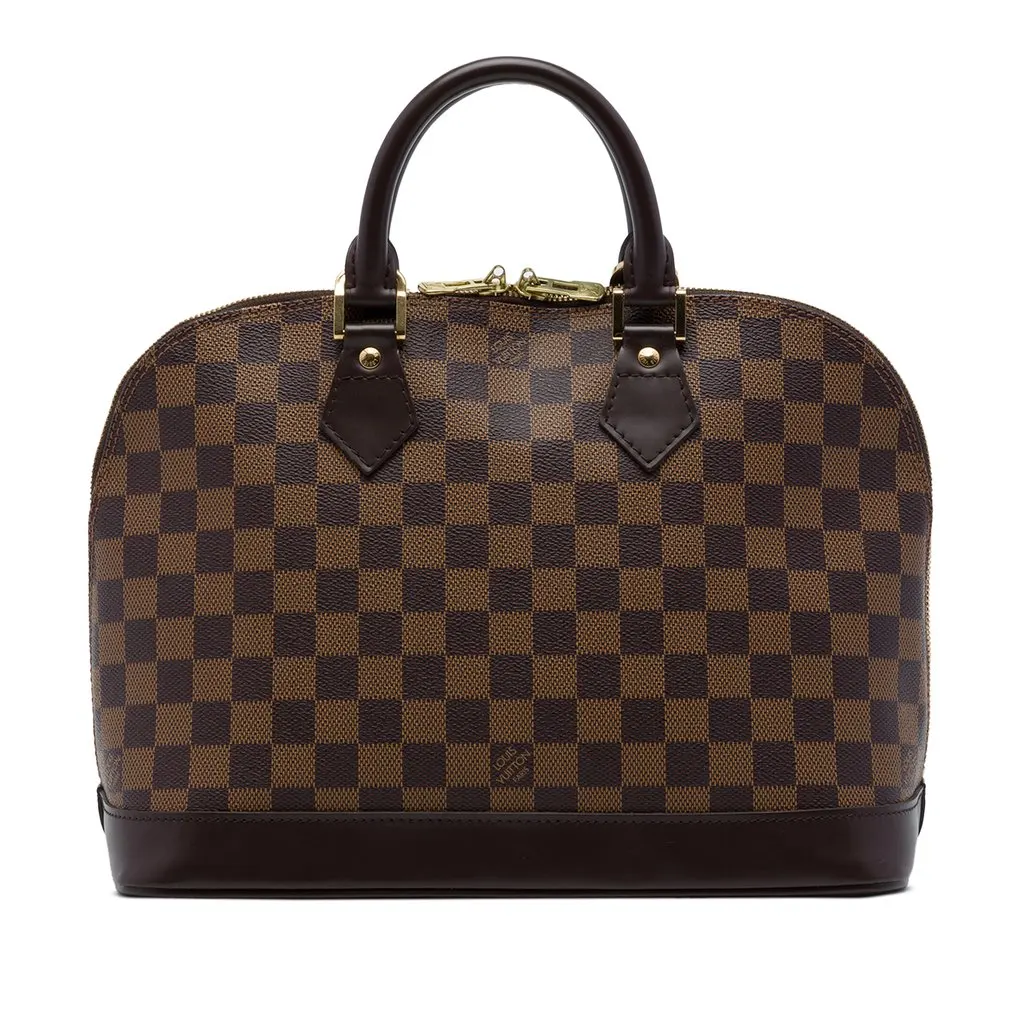 Louis Vuitton Damier Ebene Alma PM Brown Canvas Very good - Front View