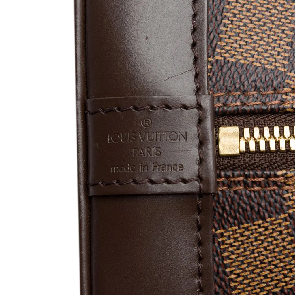 Louis Vuitton Damier Ebene Alma PM Brown Canvas Very good - Box View