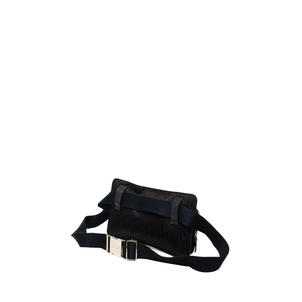 Dior Diorissimo Trotter Canvas Street Chic Belt Bag Black Very good - Back View