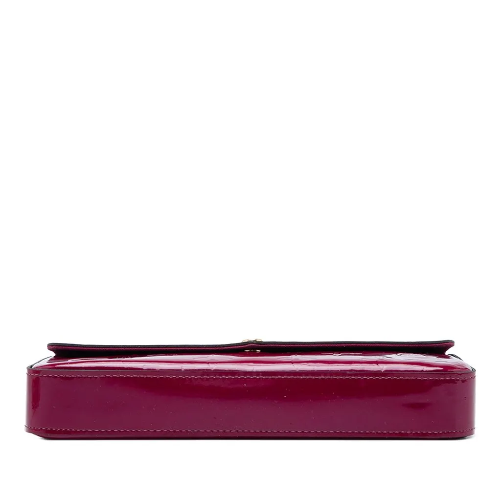 Louis Vuitton Monogram Vernis Pochette Felicie Pink Leather Very good - Inside View