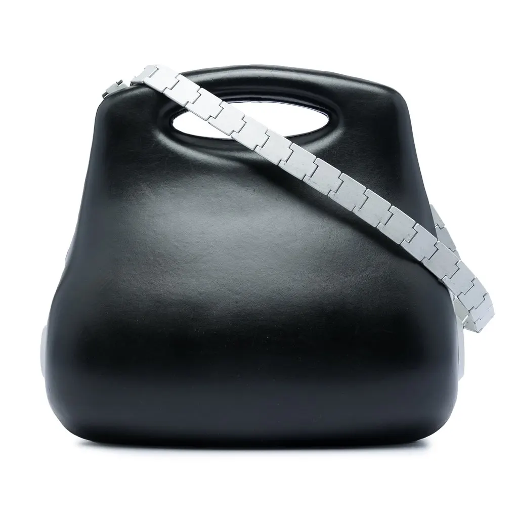 Chanel Lambskin Millennium 2005 Hard Case Bag Black Leather Very good - Front View