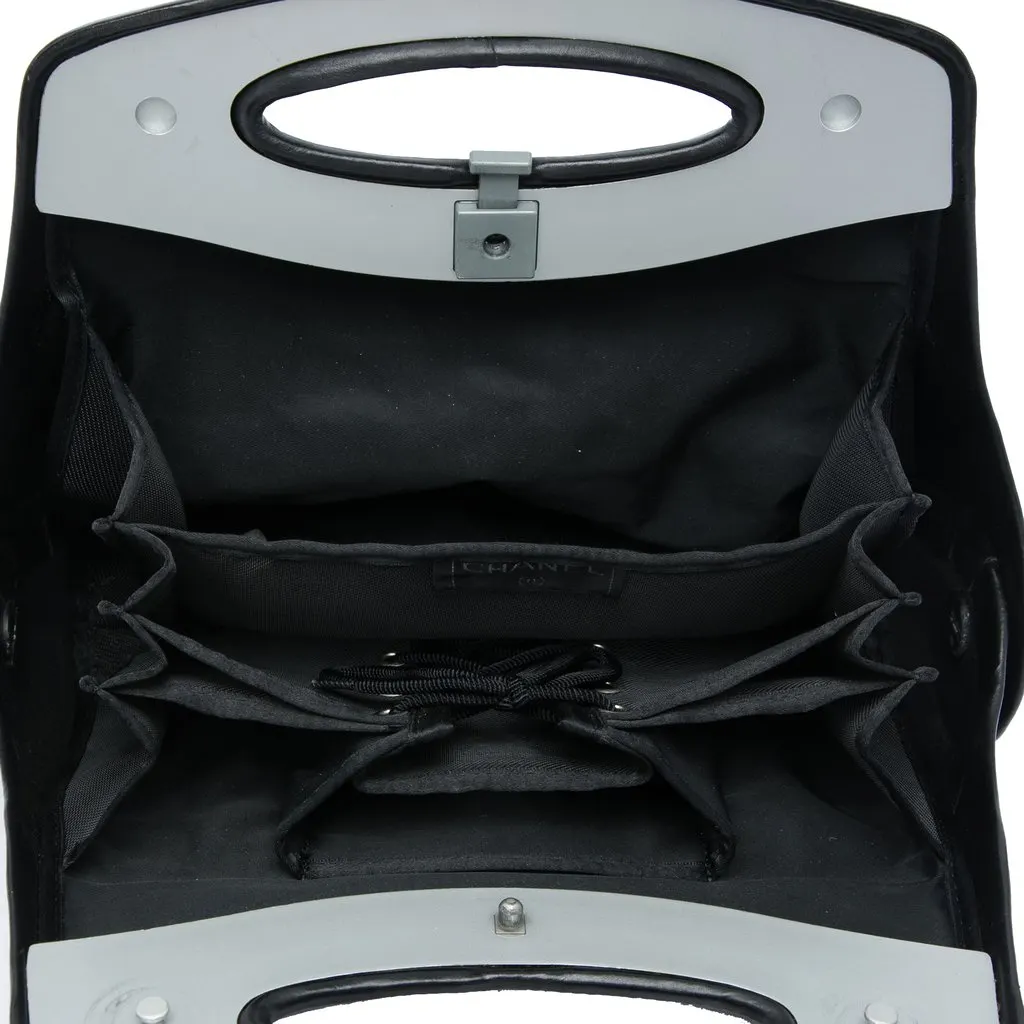 Chanel Lambskin Millennium 2005 Hard Case Bag Black Leather Very good - Model View