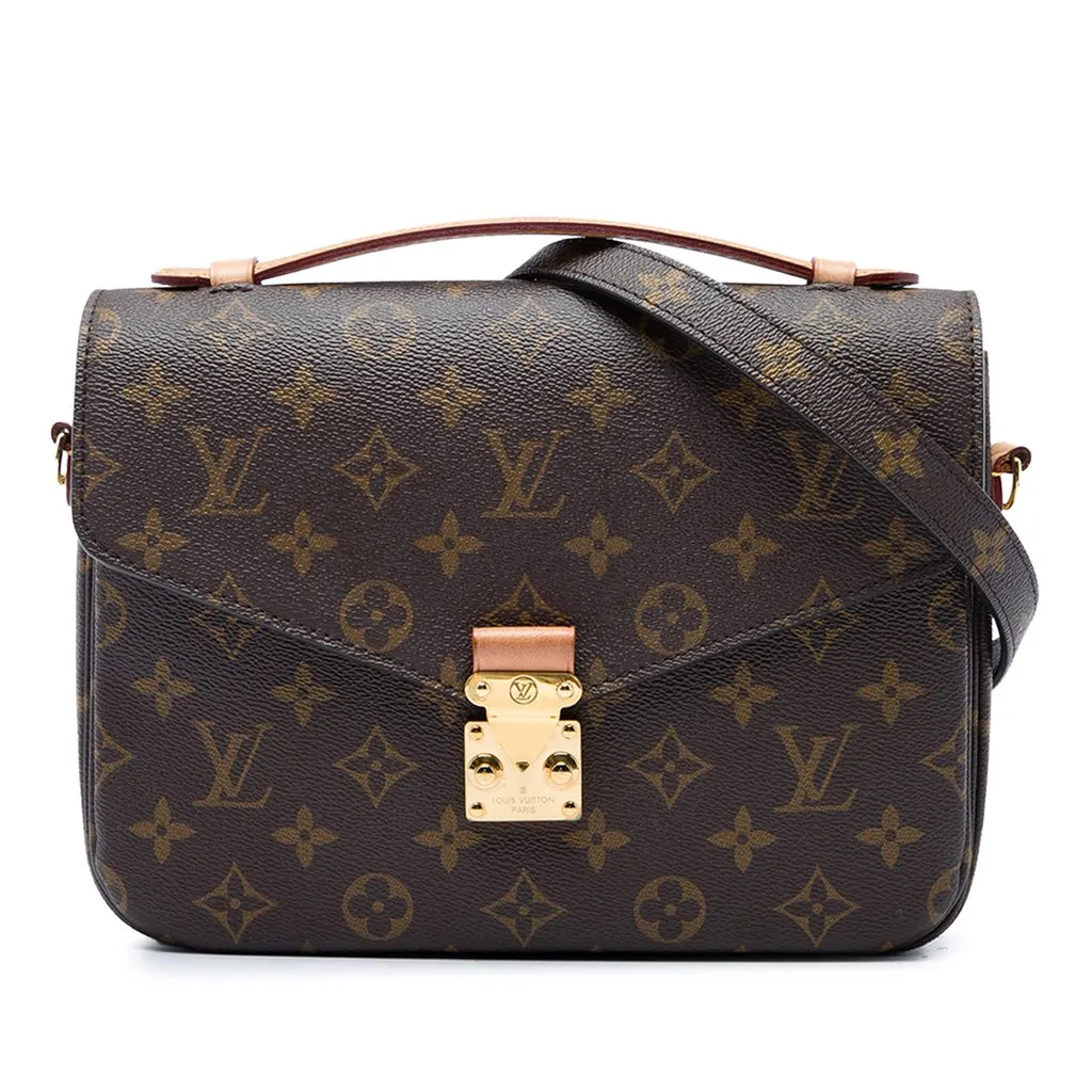 Louis Vuitton Monogram Pochette Metis Brown Very good - Front View