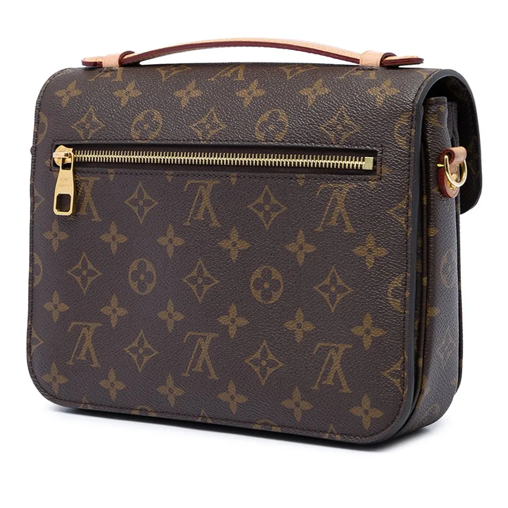 Louis Vuitton Monogram Pochette Metis Brown Very good - Back View