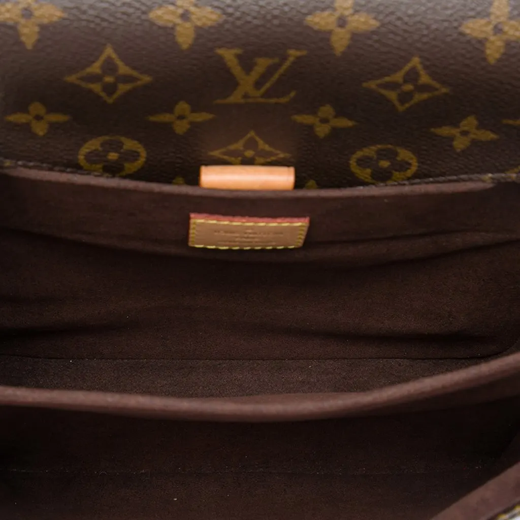 Louis Vuitton Monogram Pochette Metis Brown Very good - Model View