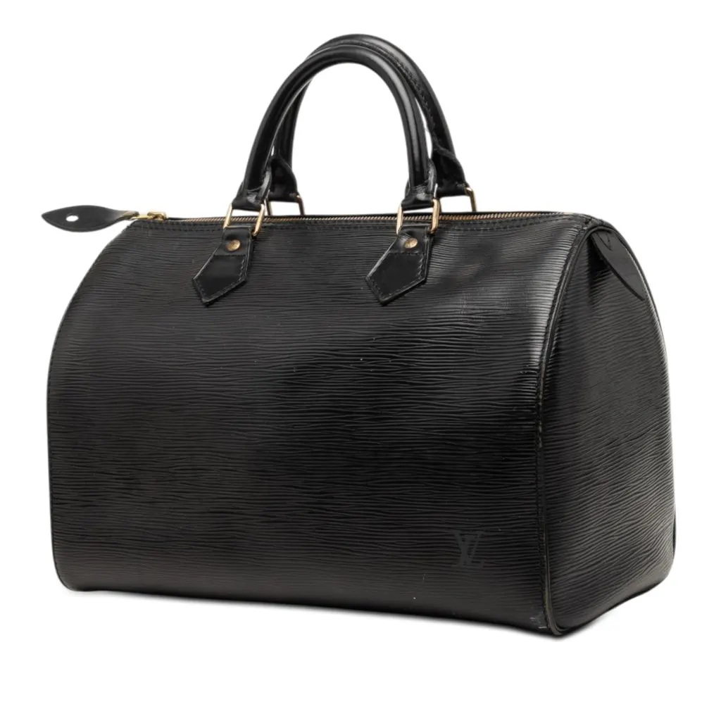 Louis Vuitton Epi Speedy 30 Black Leather Very good - Back View
