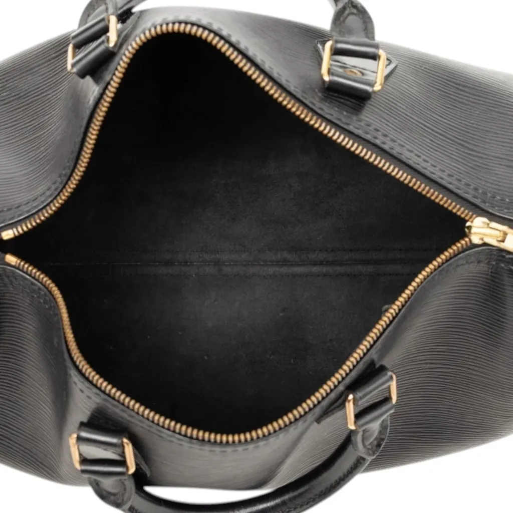 Louis Vuitton Epi Speedy 30 Black Leather Very good - Model View