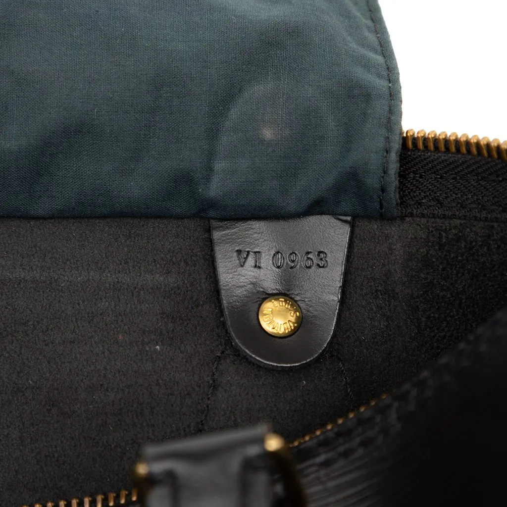 Louis Vuitton Epi Speedy 30 Black Leather Very good - Box View