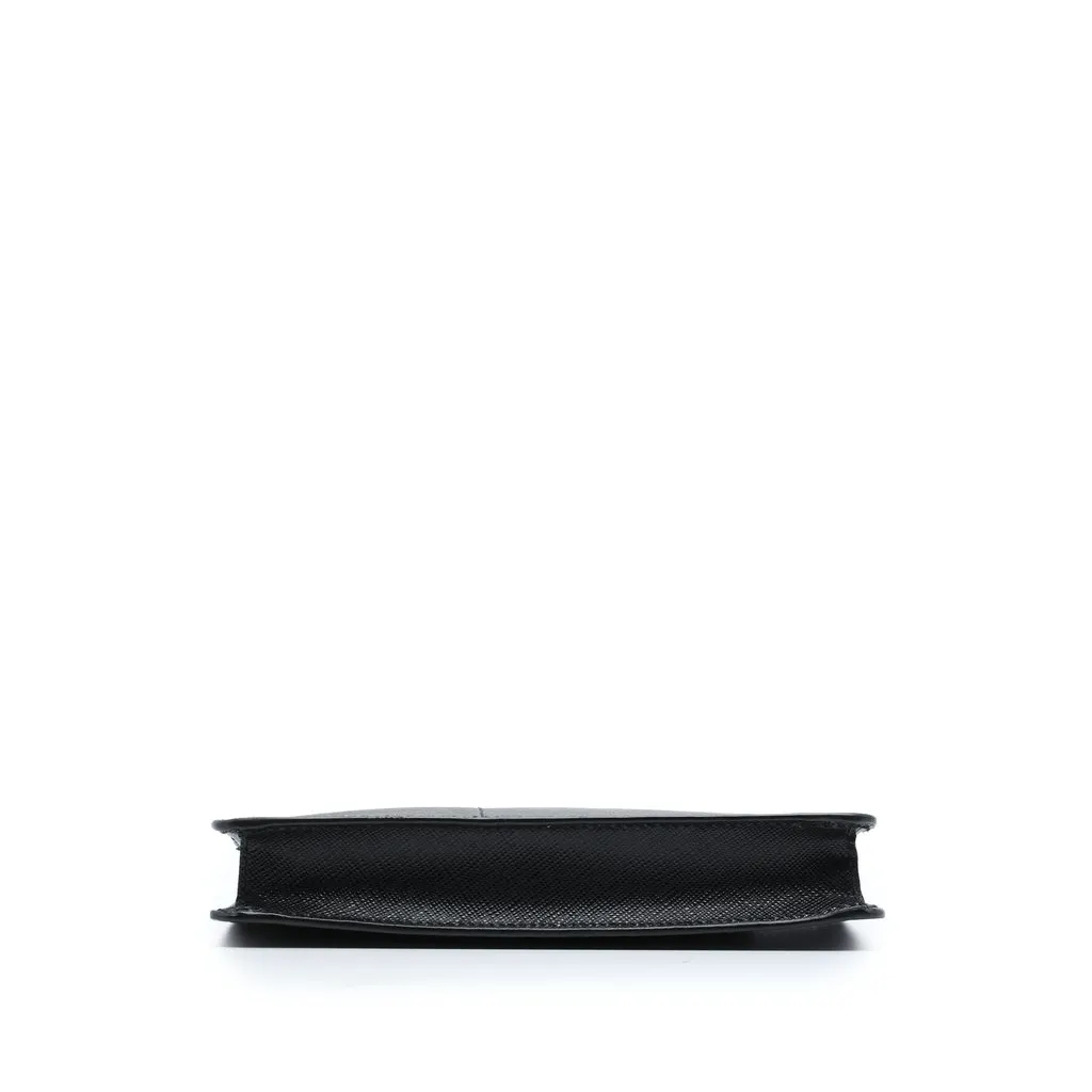 Prada Saffiano Soft Bandoliera Bag Black Leather Good - Inside View