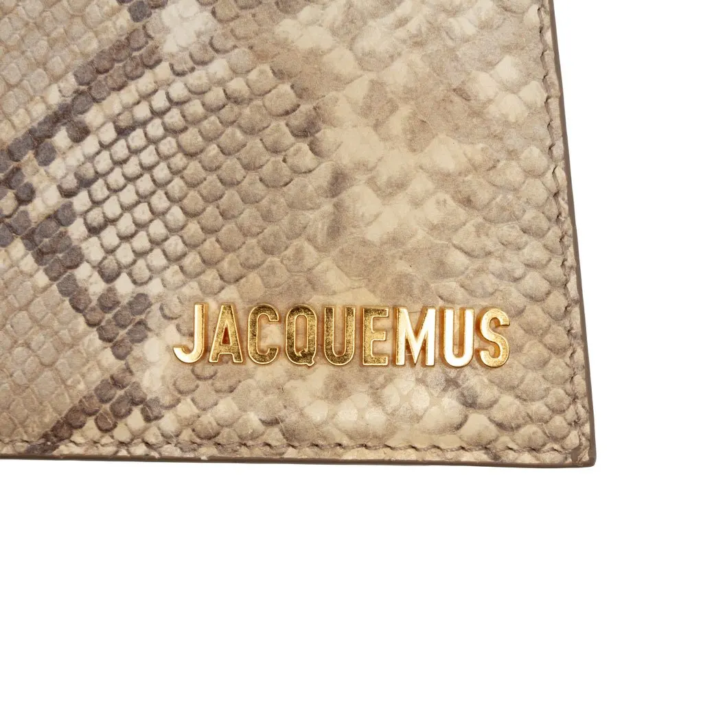 Jacquemus Snake Embossed Leather Le Chiquito Moyen Satchel Beige Leather Very good - Box View