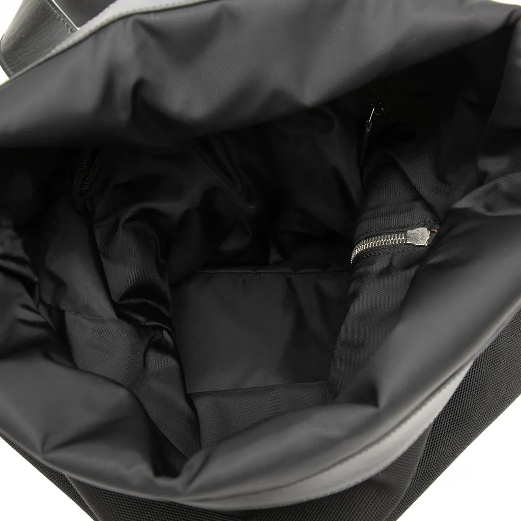 Gucci Canvas Techno Web Fold Over Backpack Black Very good - Model View