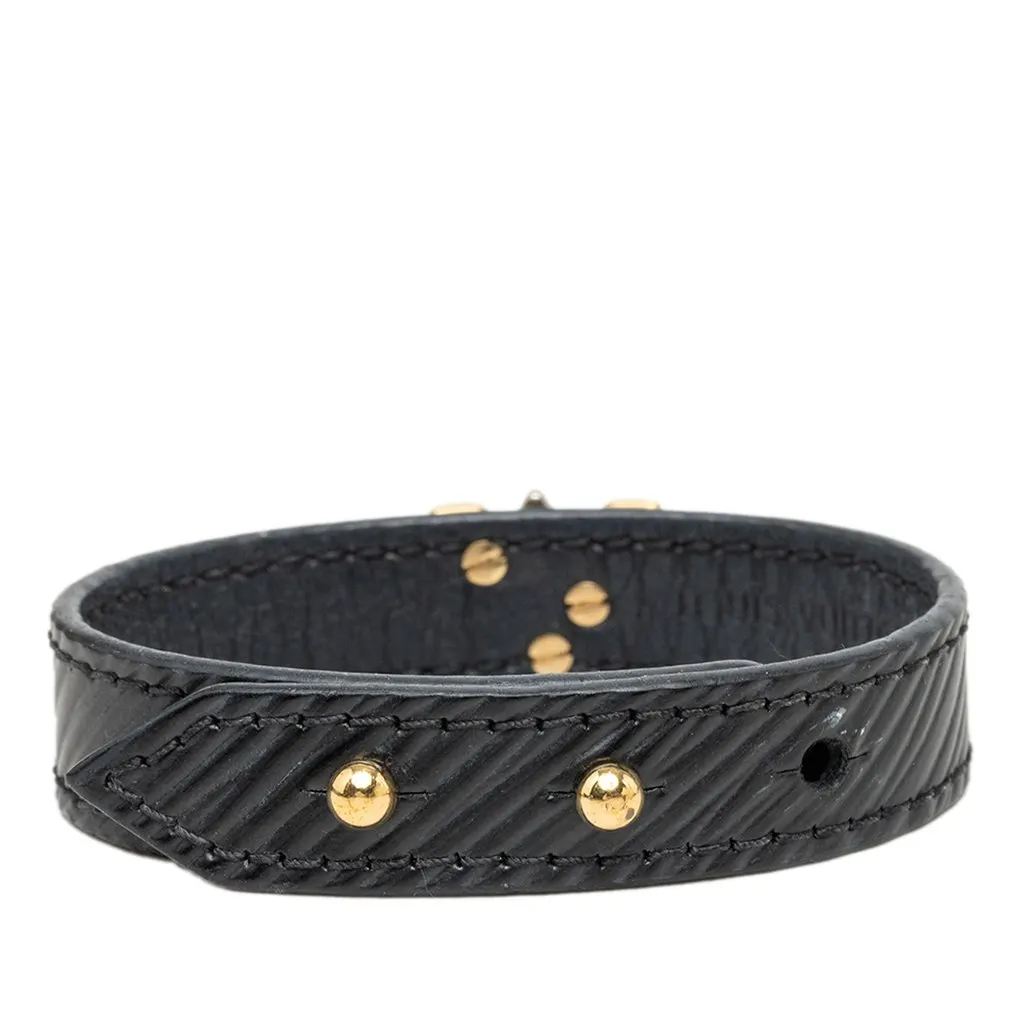 Louis Vuitton Epi Twist It Bracelet Black Leather Very good - Inside View