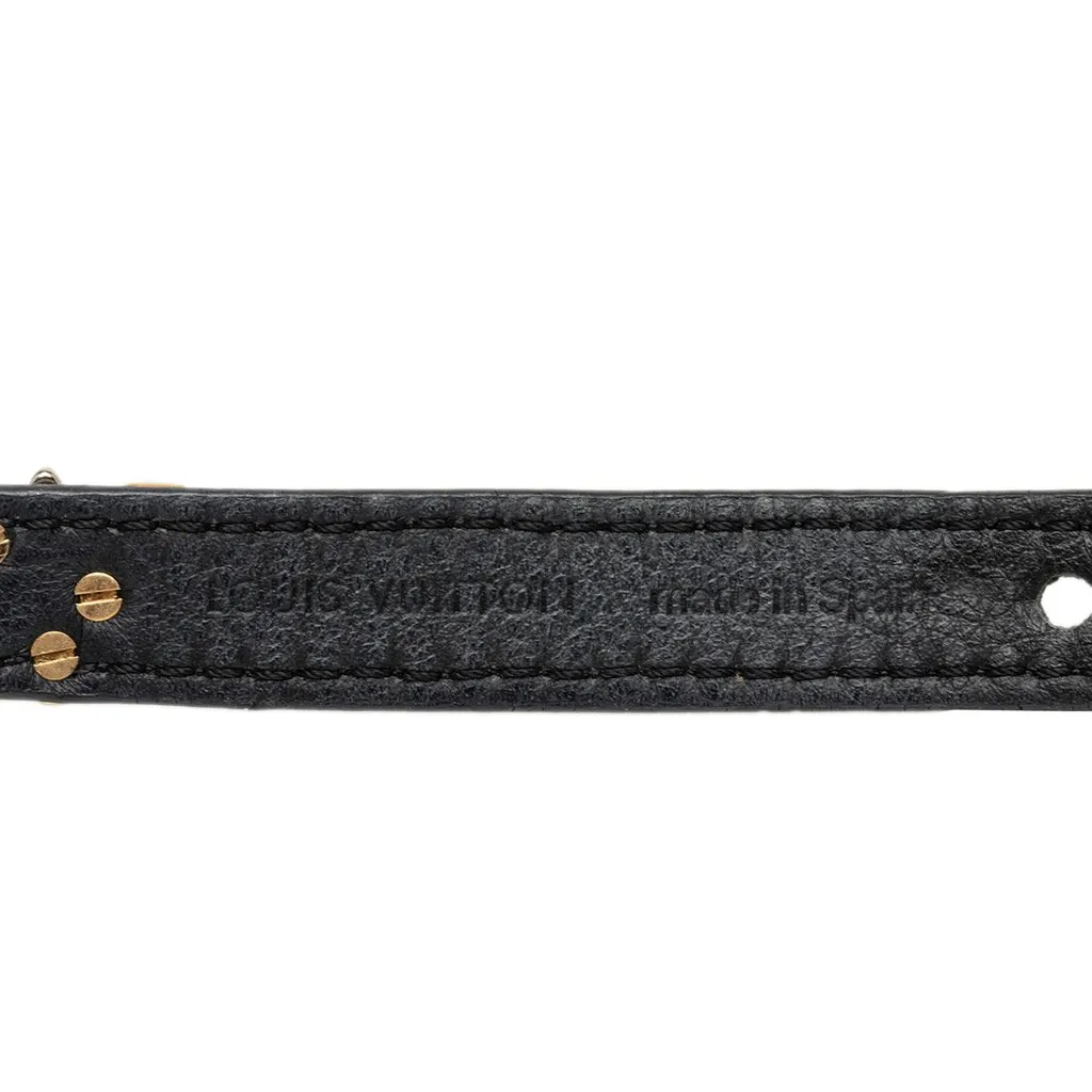 Louis Vuitton Epi Twist It Bracelet Black Leather Very good - Model View