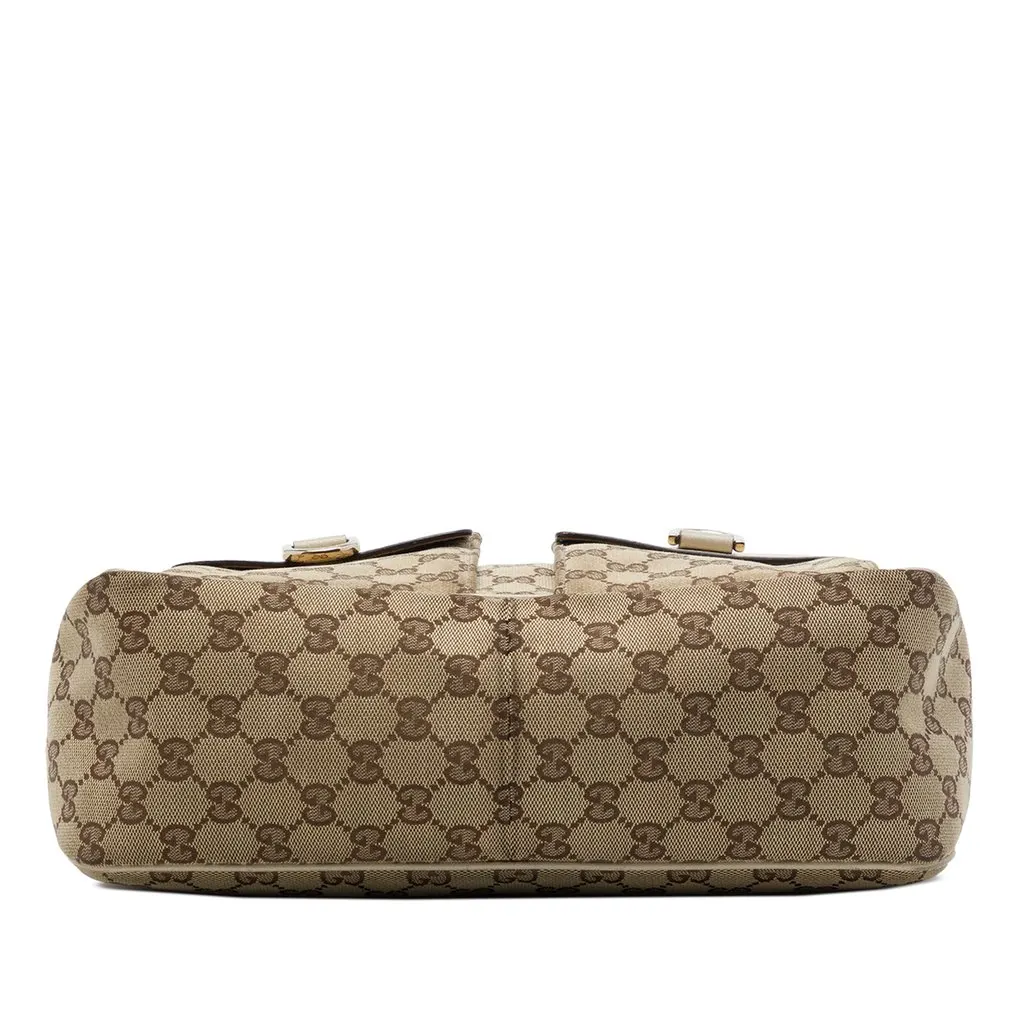 Gucci GG Canvas Abbey D Ring Handbag Beige Canvas Good - Inside View