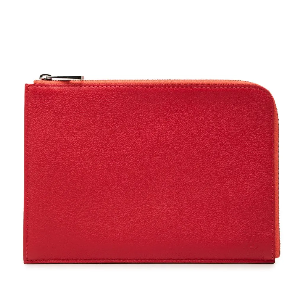 Louis Vuitton Taurillon Pochette Jour PM Red Leather Very good - Front View