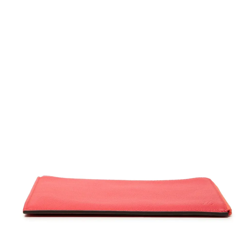 Louis Vuitton Taurillon Pochette Jour PM Red Leather Very good - Inside View