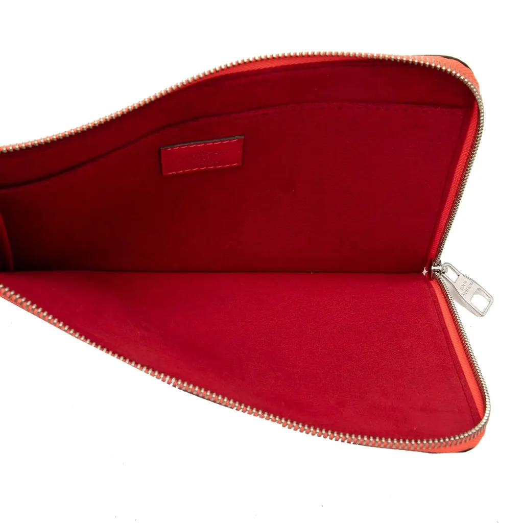 Louis Vuitton Taurillon Pochette Jour PM Red Leather Very good - Model View