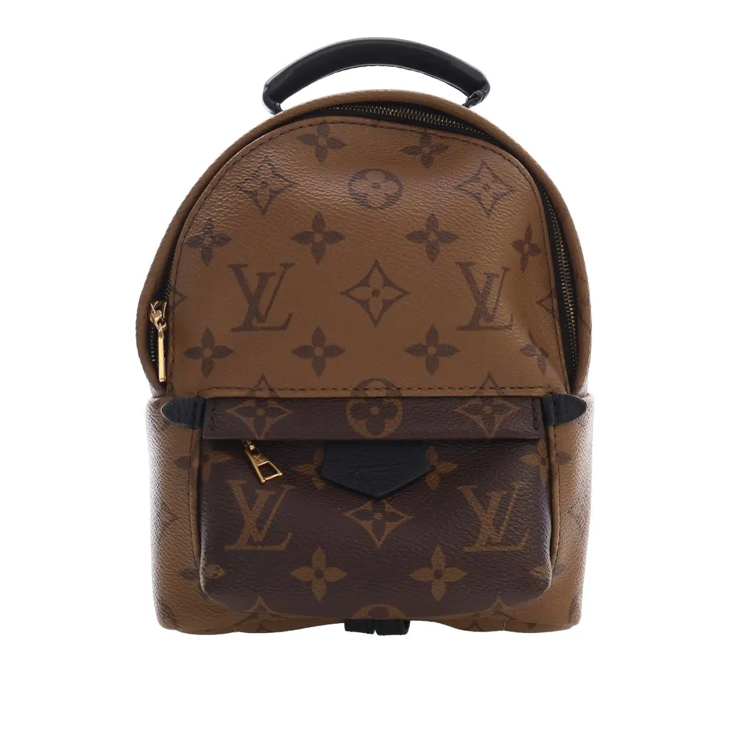 Louis Vuitton Monogram Reverse Mini Palm Springs Brown Canvas Very good - Front View