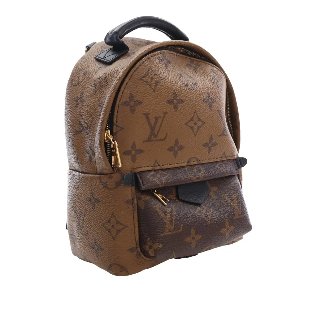 Louis Vuitton Monogram Reverse Mini Palm Springs Brown Canvas Very good - Back View