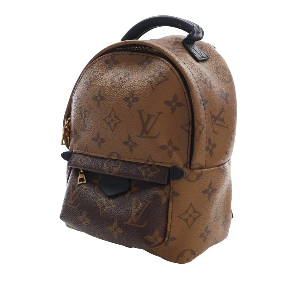 Louis Vuitton Monogram Reverse Mini Palm Springs Brown Canvas Very good - Inside View