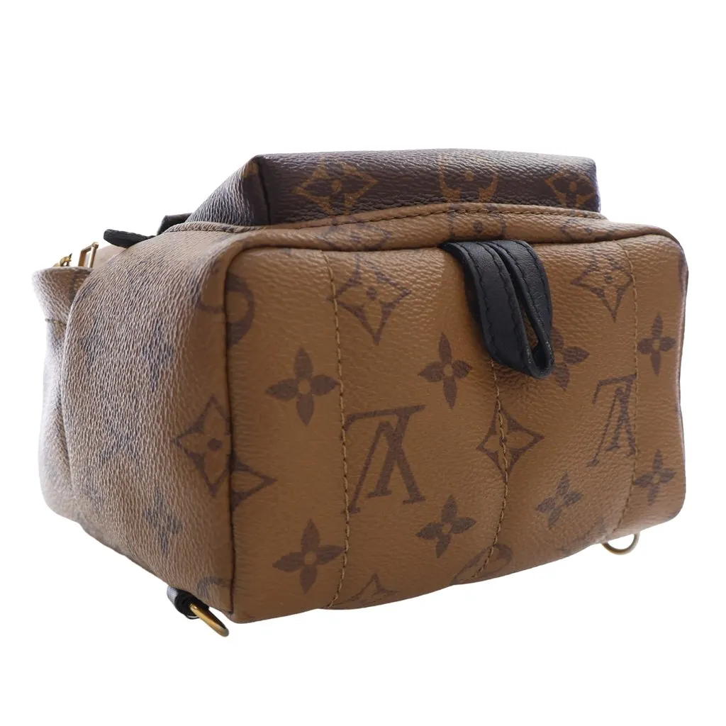 Louis Vuitton Monogram Reverse Mini Palm Springs Brown Canvas Very good - Box View