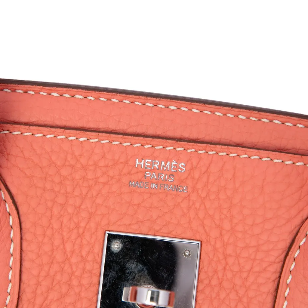 Hermès Clemence Birkin Retourne 30 Orange Leather Very good - Box View