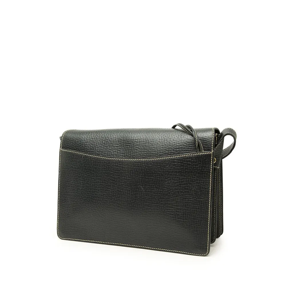 Loewe Medium Leather Barcelona Crossbody Blue Leather Very good - Back View