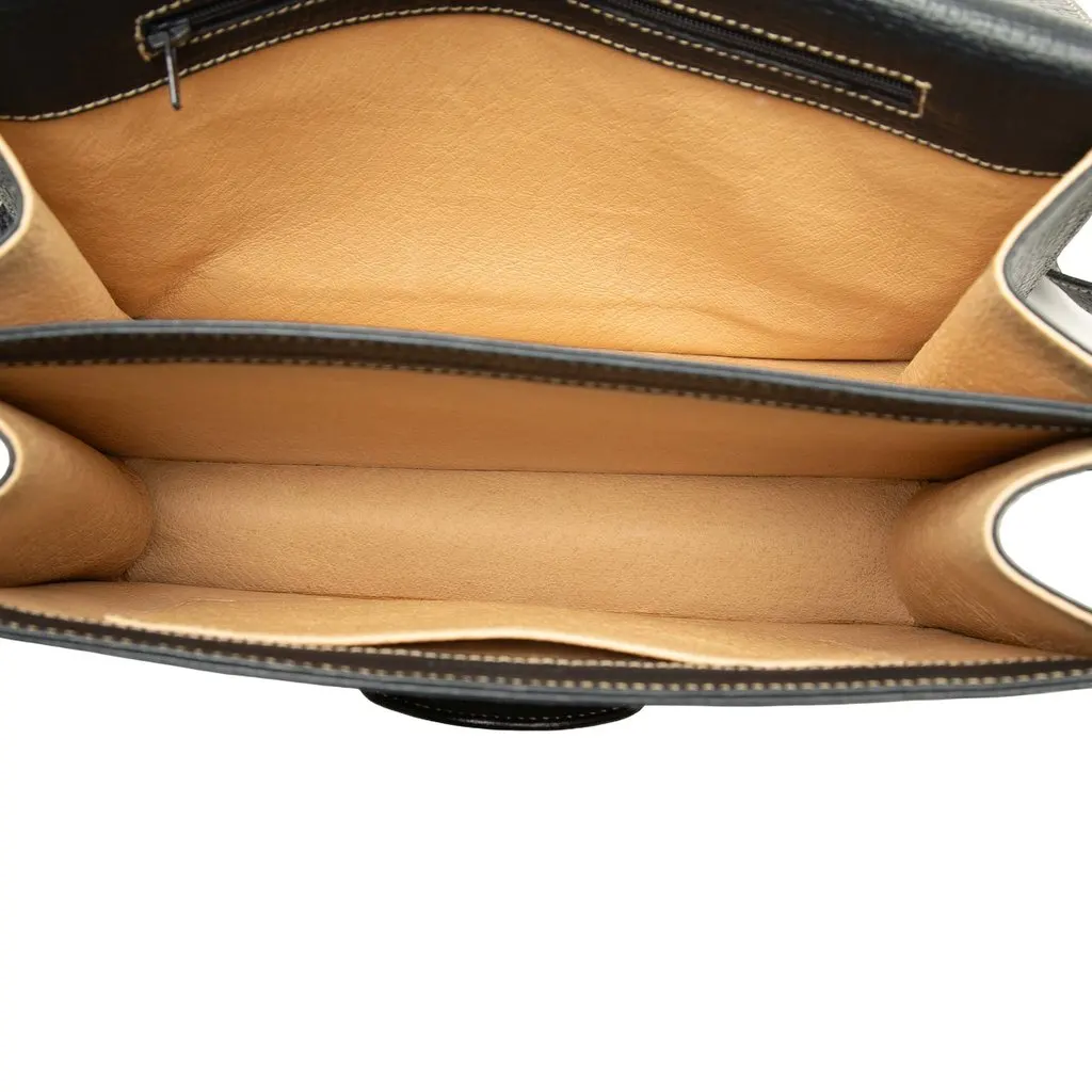 Loewe Medium Leather Barcelona Crossbody Blue Leather Very good - Model View