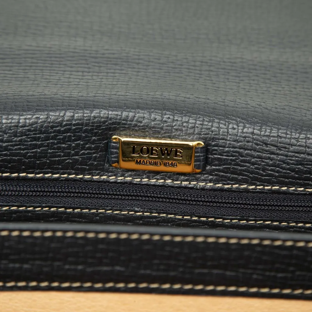 Loewe Medium Leather Barcelona Crossbody Blue Leather Very good - Box View