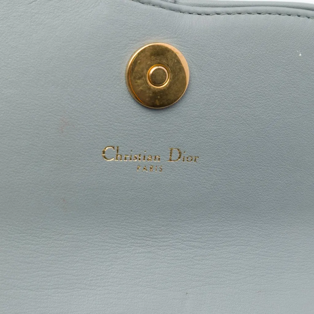 Dior Oblique Canvas Saddle Wallet On Chain Grey Canvas Very good - Box View