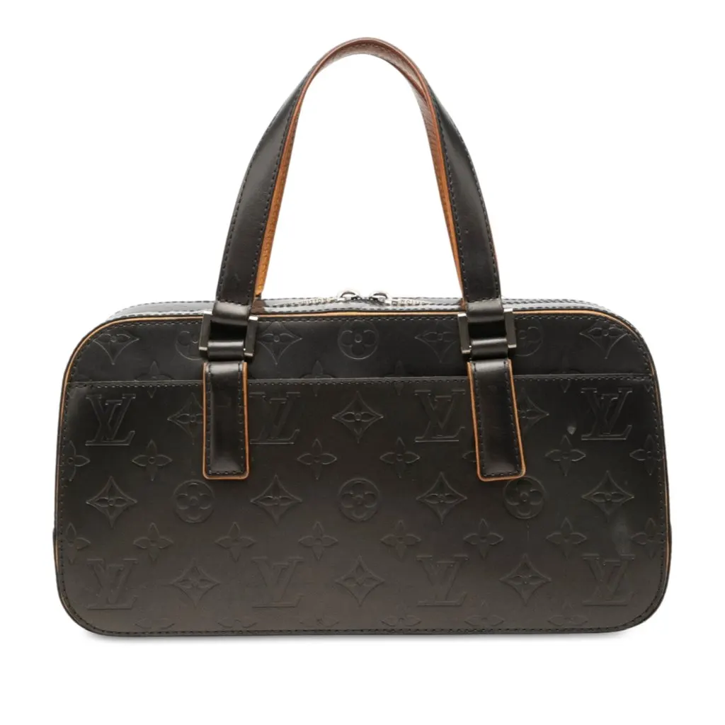 Louis Vuitton Monogram Mat Shelton Grey Leather Very good - Front View