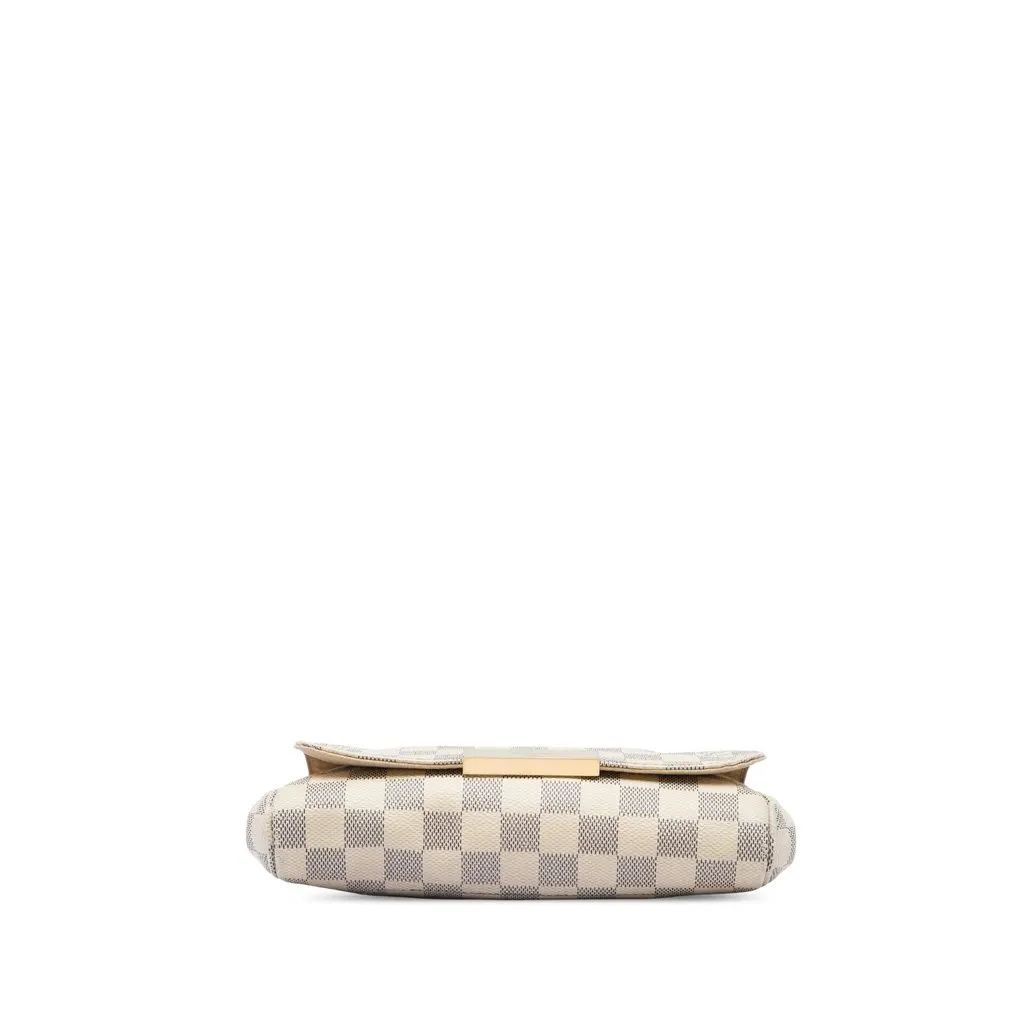 Louis Vuitton Damier Azur Favorite PM White Canvas Good - Inside View
