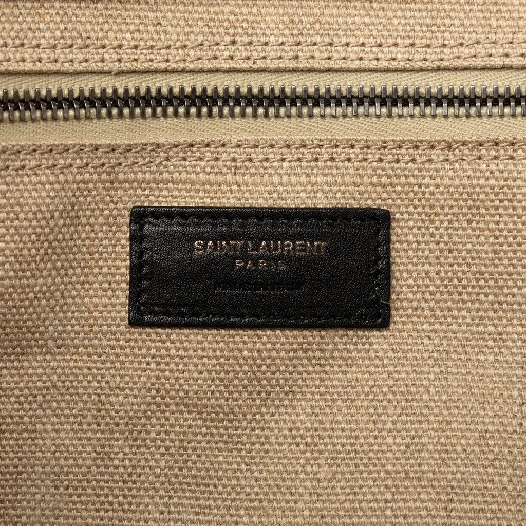 Saint Laurent Large Canvas Rive Gauche Tote Beige Very good - Box View