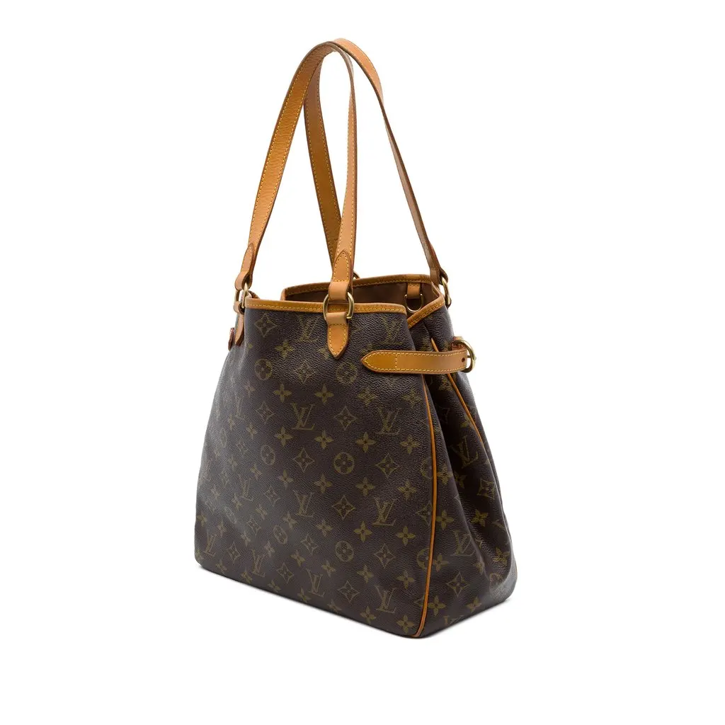 Louis Vuitton Monogram Batignolles Vertical Tote Brown Canvas Very good - Back View