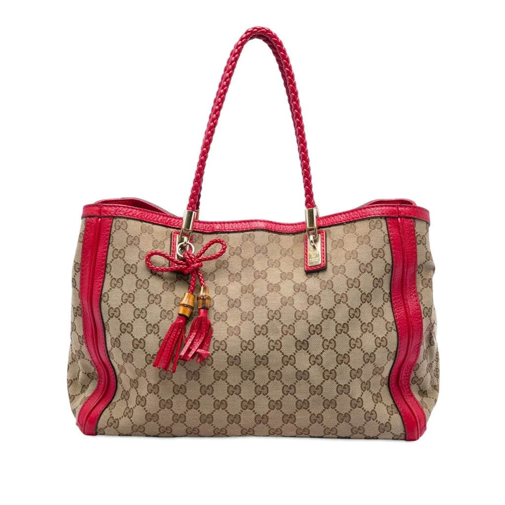 Gucci GG Canvas Bella Tote Beige Very good - Front View