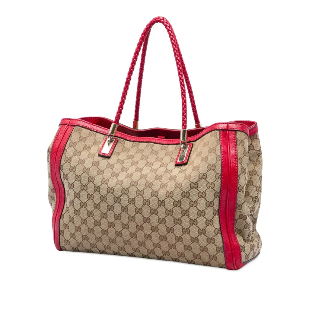 Gucci GG Canvas Bella Tote Beige Very good - Back View